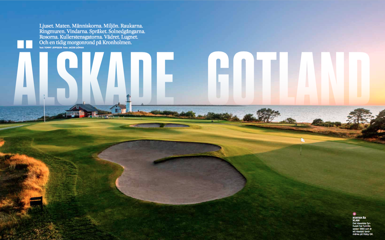 Reportage om golf på Gotland